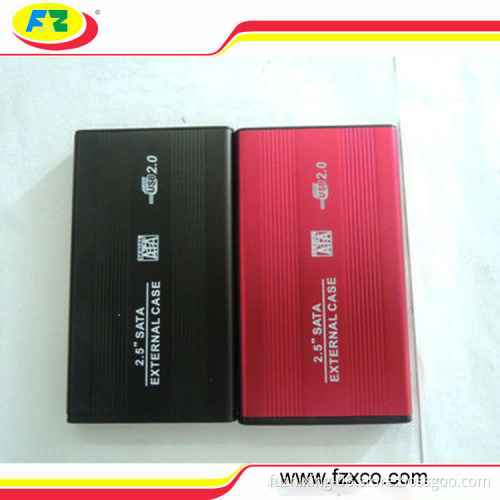 High Quality 2.5 Inch Portable USB 2.0 to SATA HDD Case Enclosure with USB Cable